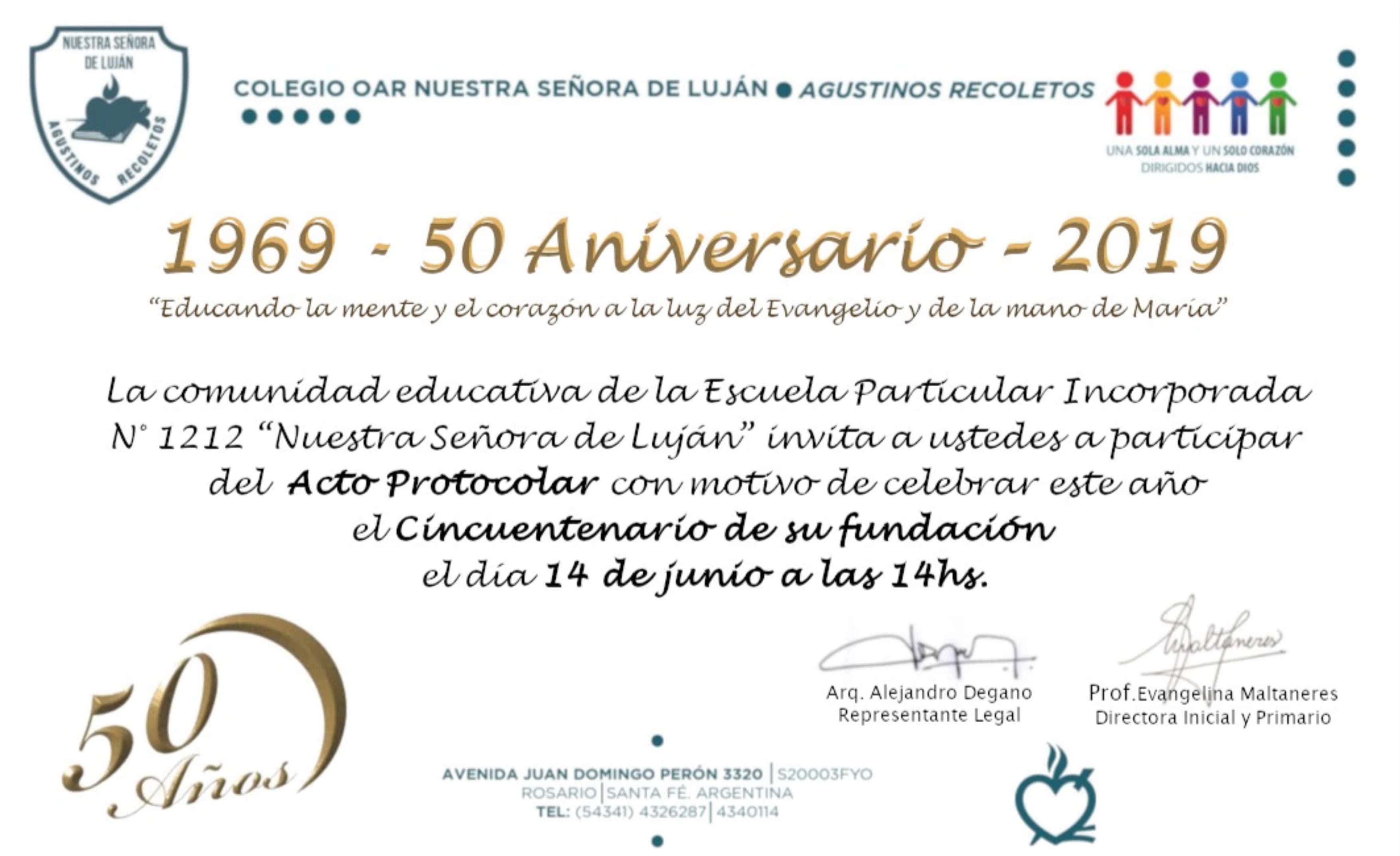 50 aniversario Colegio Nuestra Señora de Luján